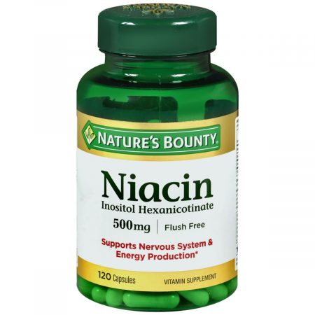 Nature's Bounty Niacin 500 mg Vitamin Supplement Capsules - 120 CP