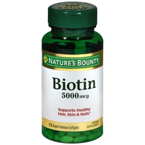 Nature's Bounty Biotin 5000 mcg Rapid Release Softgels - 72 CP