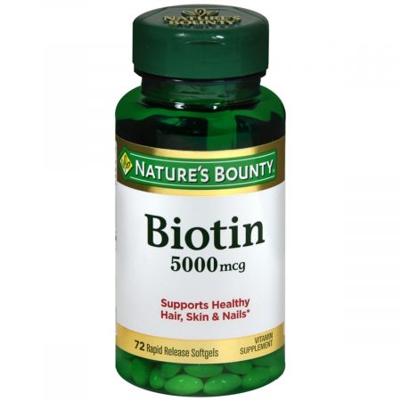 Nature's Bounty Biotin 5000 mcg Rapid Release Softgels - 72 CP