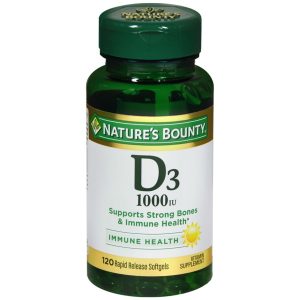 Nature's Bounty D3 1000 IU Rapid Release Softgels - 120 CP