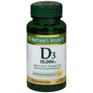 Nature's Bounty D3 10,000 IU Rapid Release Softgels - 72 CP