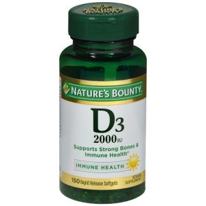 Nature's Bounty D3 2000 IU Rapid Release Softgels - 150 CP