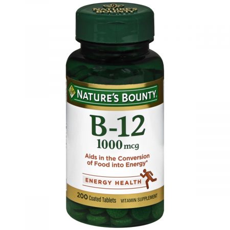 Nature's Bounty B-12 1000 mcg Coated Tablets - 200 TB