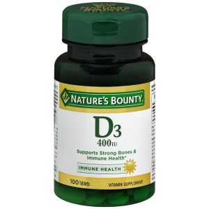 Nature's Bounty D3 400 IU Tablets - 100 TB