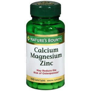 Nature's Bounty Calcium Magnesium Zinc Coated Caplets - 100 CP