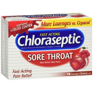 Chloraseptic Sore Throat Lozenges Cherry - 18 EA