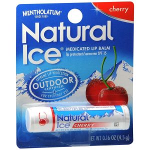 Mentholatum Natural Ice Medicated Lip Balm SPF 15 Cherry - 0.16 OZ