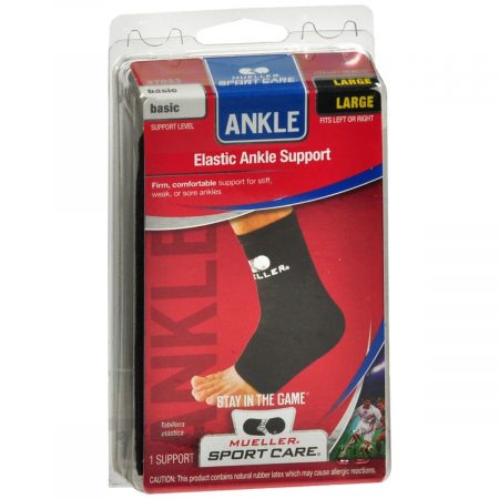 Mueller Sport Care Elastic Ankle Support Large Black 47633 - 1 EA