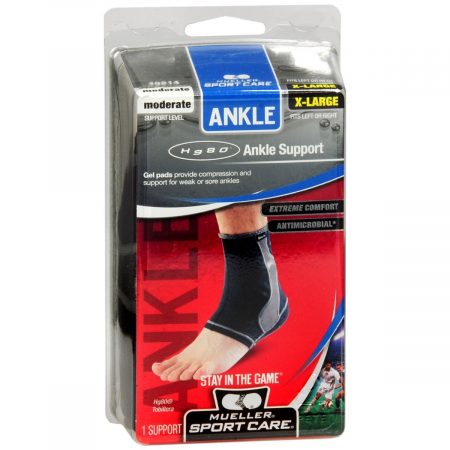 Mueller Sport Care Hg80 Ankle Support Moderate X-Large Black 49914 - 1 EA