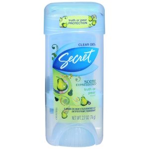 Secret Scent Expressions Anti-Perspirant Deodorant Clear Gel Truth or Pear - 2.6 OZ