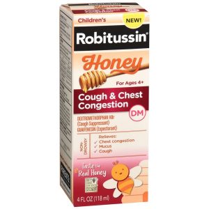 Robitussin Children's Honey Cough & Chest Congestion DM Liquid - 4 OZ