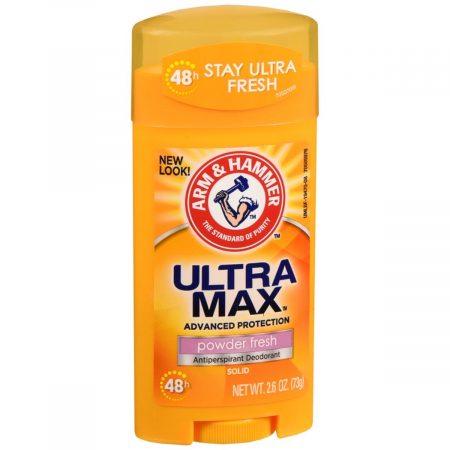 ARM & HAMMER ULTRAMAX Antiperspirant Deodorant Solid Powder Fresh - 2.6 OZ