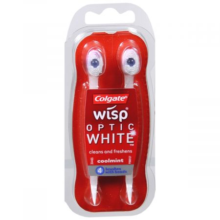 Colgate Wisp Plus Whitening Brushes with Beads Coolmint - 4 EA