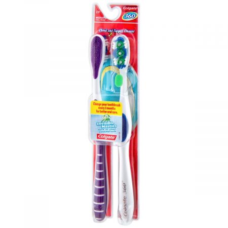 Colgate 360 Toothbrushes Medium Full Head - 2 EA