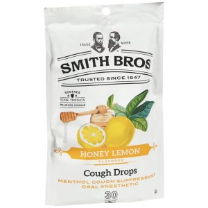 Smith Bros. Cough Drops Honey Lemon Flavored - 30 EA