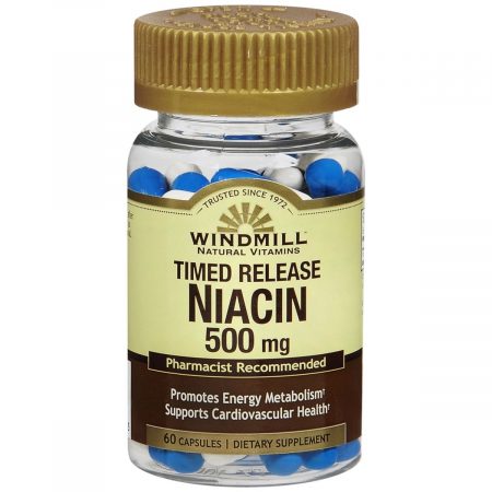 Windmill Niacin 500 mg Capsules Timed Release - 60 CP