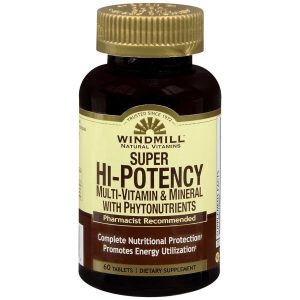 Windmill Super Hi-Potency Multi-Vitamin & Mineral with Phytonutrients Tablets - 60 TB