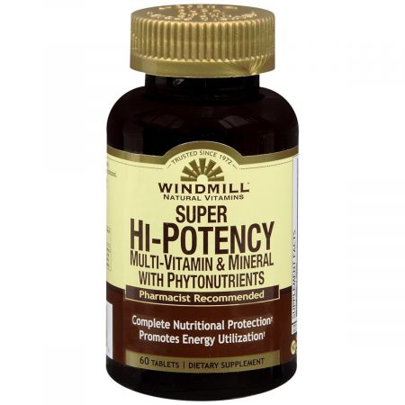 Windmill Super Hi-Potency Multi-Vitamin & Mineral with Phytonutrients Tablets - 60 TB