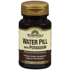 Windmill Water Pill with Potassium Tablets - 50 TB