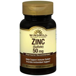 Windmill Zinc (Sulfate) 50 mg Tablets - 90 TB