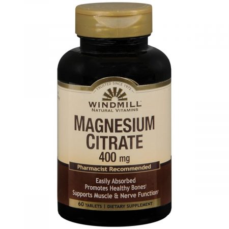 Windmill Natural Vitamins Magnesium Citrate 400 mg Tablets - 60 TB