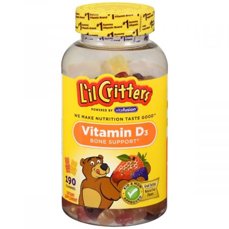 L'il Critters Vitamin D3 Gummies Natural Fruit Flavors - 190 EA