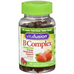 Vitafusion B Complex Adult Vitamins Gummies Natural Strawberry Flavor - 70 EA