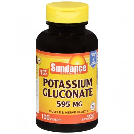 Sundance Vitamins Potassium Gluconate 595 mg Caplets - 100 CP