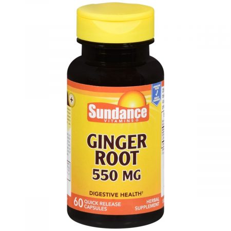 Sundance Ginger Root 550 mg Quick Release Capsules - 60 CP