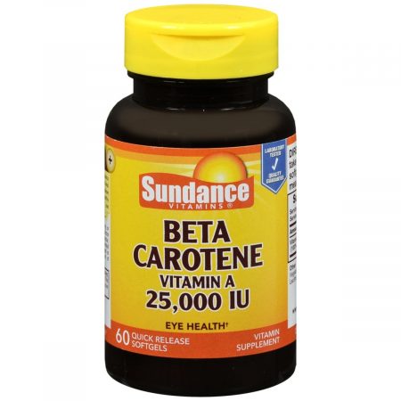 Sundance Beta Carotene Vitamin A 25,000 IU Softgels - 60 CP