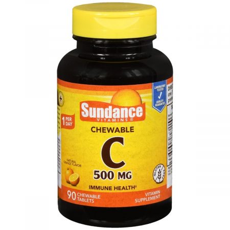 Sundance Vitamins Vitamin C 500 mg Chewables Natural Orange Flavor - 90 TB