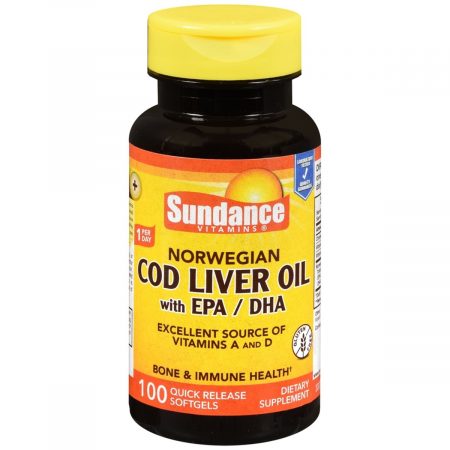 Sundance Norwegian Cod Liver Oil with EPA/DHA Quick Release Softgels - 100 CP