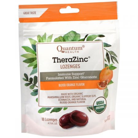 Quantum Health TheraZinc Lozenges Blood Orange - 18 EA