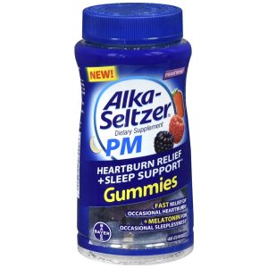 Alka-Seltzer PM Heartburn Relief + Sleep Support Gummies Mixed Berry - 46 EA