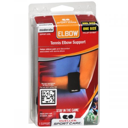 Mueller Sport Care Tennis Elbow Support One Size Black 819 - 1 EA