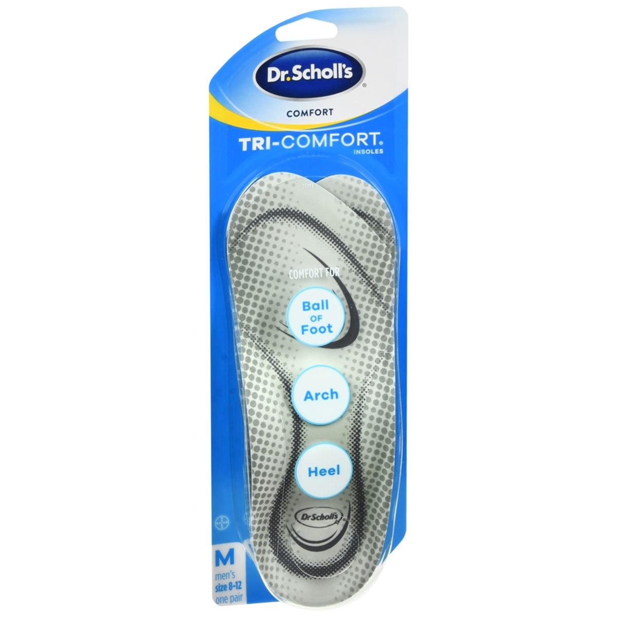 Dr. Scholl's Tri-Comfort Insoles Men's Medium - 1 PR