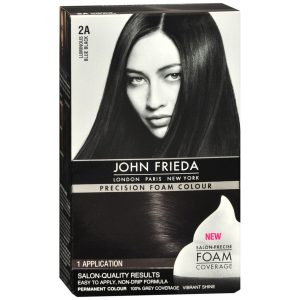 John Frieda Precision Foam Colour Permanent Hair Colour Kit Luminous Blue Black - 1 EA