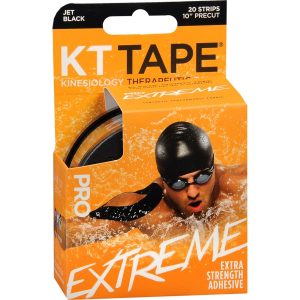 KT Tape Kinesiology Therapeutic Tape Extra Strength Adhesive Jet Black - 20 EA