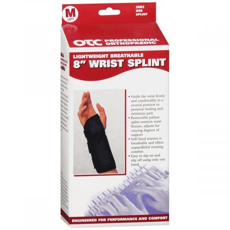OTC Professional Orthopaedic 8 Inch Wrist Splint M Left 2083/L-M - 1 EA