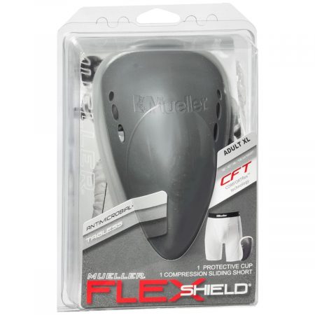 Mueller FlexShield Protective Cup & Compression Sliding Short Adult XL - 1 EA