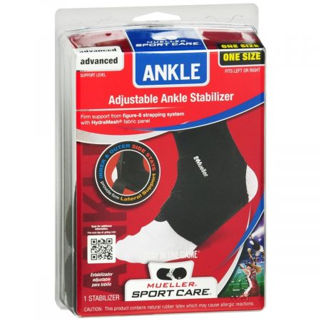 Mueller Sport Care Adjustable Ankle Stabilizer Black One Size - 1 EA
