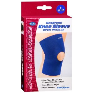 FLA ORTHOPEDICS Safe-T-Sport Neoprene Knee Sleeve Open Patella 37-373SMNVY - 1 EA
