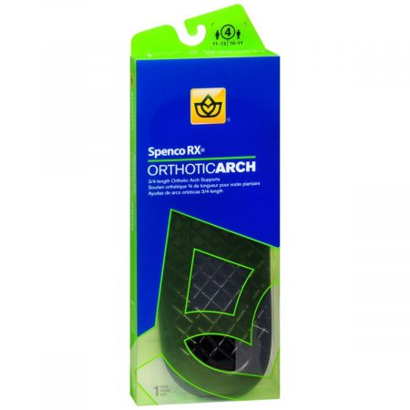 Spenco RX 3/4 Length Orthotic Arch Supports Size 4 - 1 PR