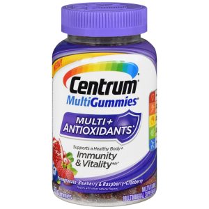 Centrum MultiGummies Multi + Antioxidants Pomegranate-Blueberry & Raspberry-Cranberry - 90 EA