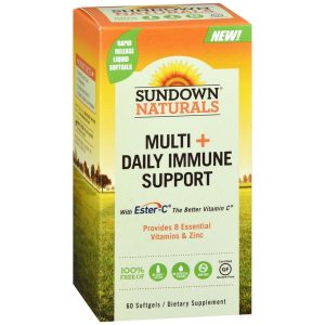 Sundown Naturals Multi + Daily Immune Support Softgels - 60 TB