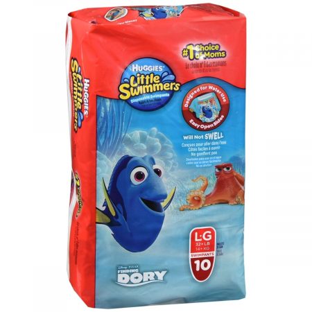 HUGGIES Little Swimmers Disposable Swimpants Large 32+ lb - 10 EA