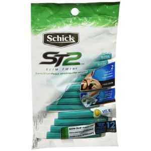 Schick ST2 Slim Twin Razors Sensitive - 12 EA