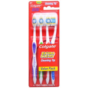Colgate Extra Clean Toothbrushes Medium Full Head Value Pack - 4 EA