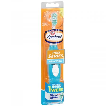 ARM & HAMMER Spinbrush Pro Series Ultra White Powered Toothbrush Soft - 1 EA