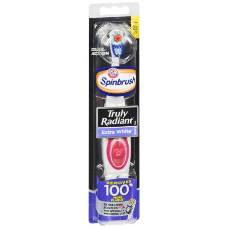 ARM & HAMMER Spinbrush Truly Radiant Extra White Powered Toothbrush Soft - 1 EA